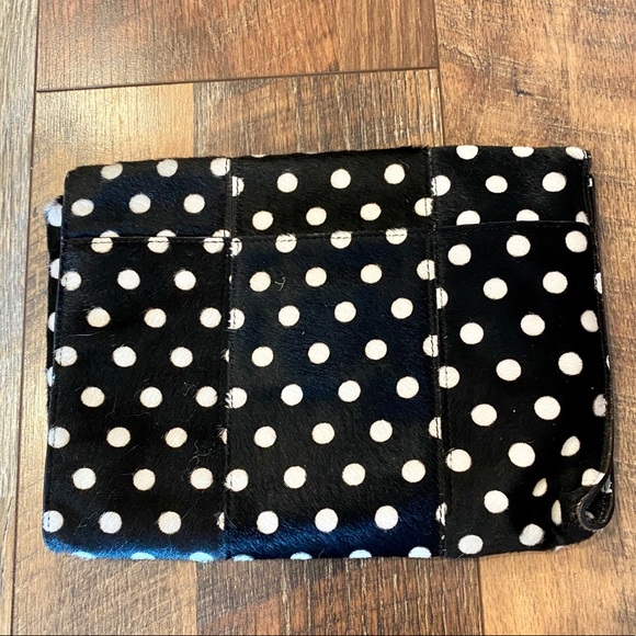 CLUB MONACO Calf Hair Polka Dot Clutch - Picture 5 of 11